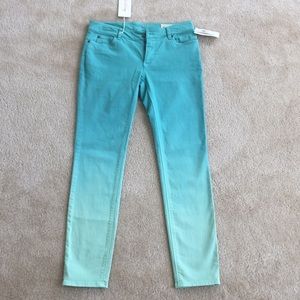 Vince Camuto Teal Ombré Jeans